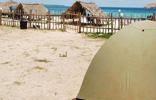 Dar es salaam Tanzania Camping beach huts