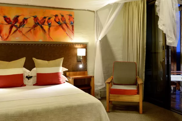 Victoria falls safari lodge interior bedroom--