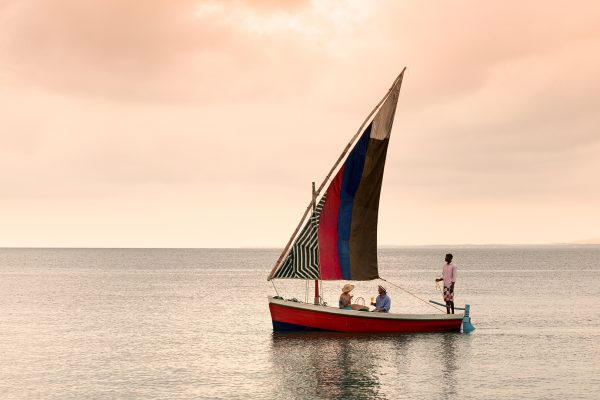 Traditional dhow ride in Mozambique
